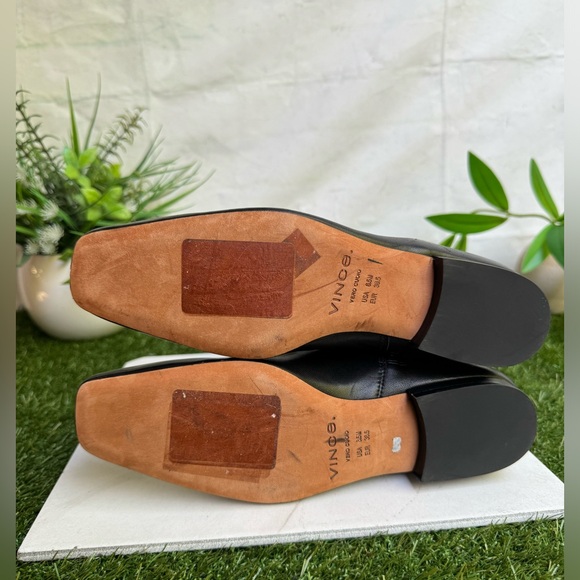 VINCE Women's Nella Knee
High Boot Black soft Leather size 36.5 US 6.5 - Picture 11 of 13